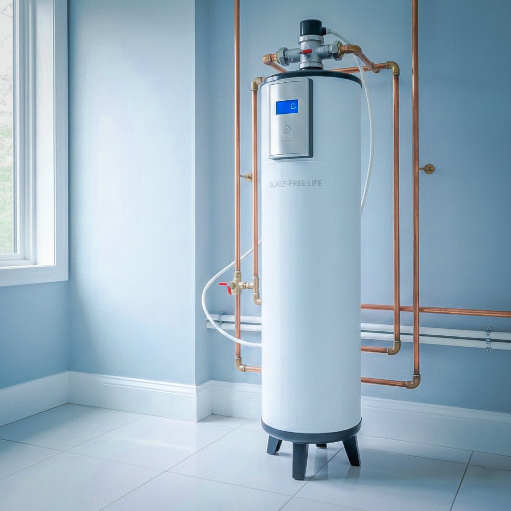 modern salt free water conditioner unit